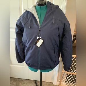 Brand new unisex Navy hooded jacket